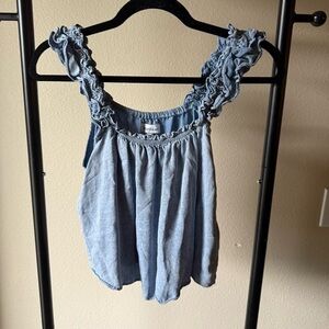 Heartloom Light Blue Denim Top